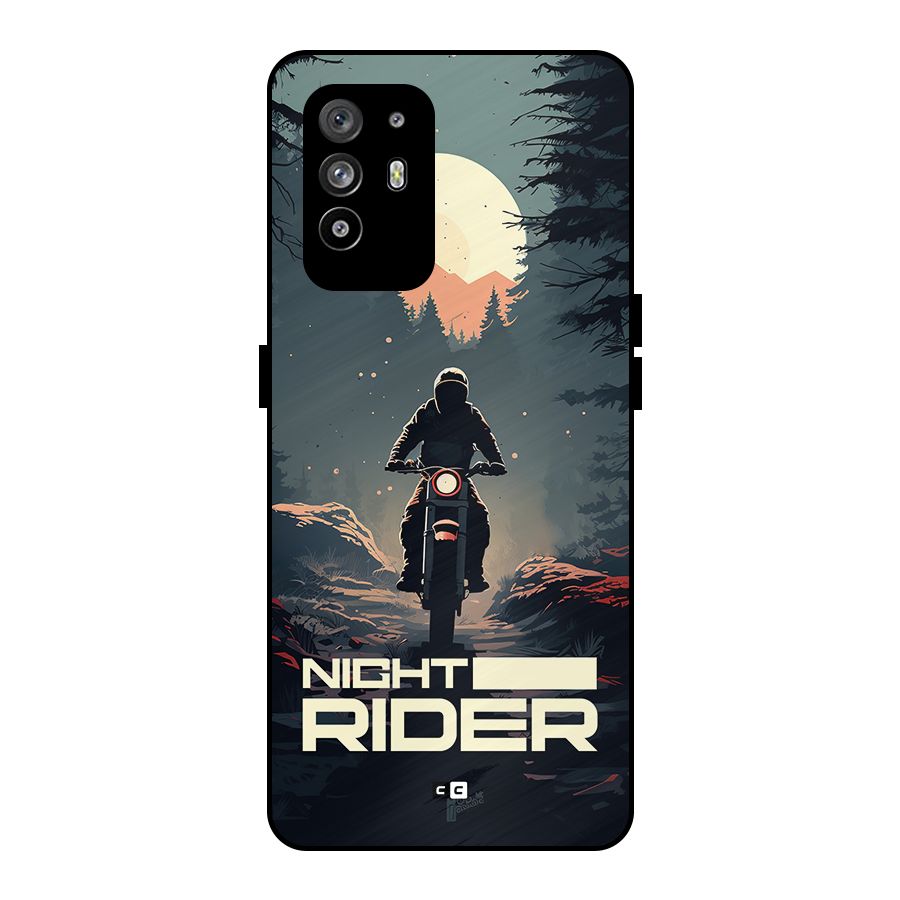 Night Rider Metal Back Case for Oppo F19 Pro Plus 5G