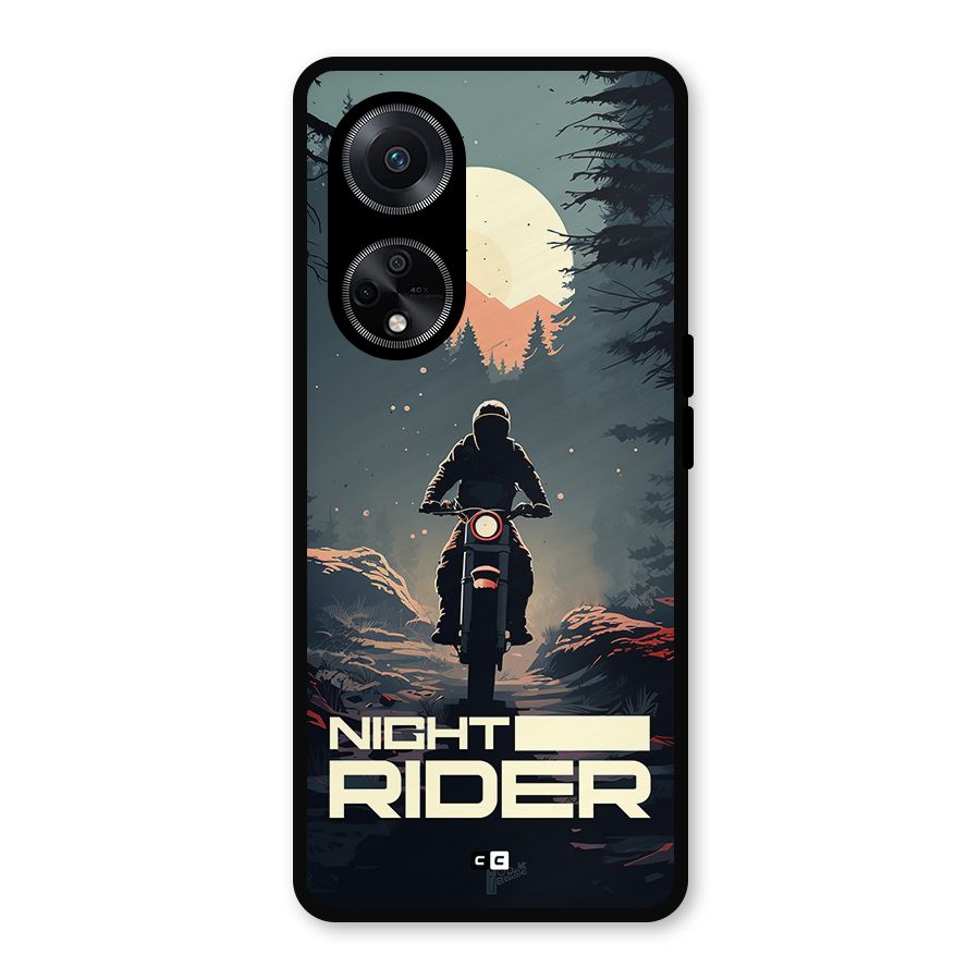 Night Rider Metal Back Case for Oppo F23