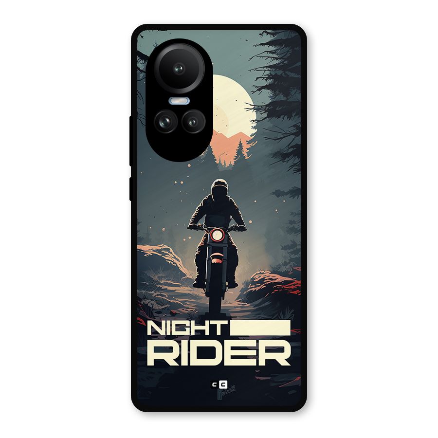Night Rider Metal Back Case for Oppo Reno10