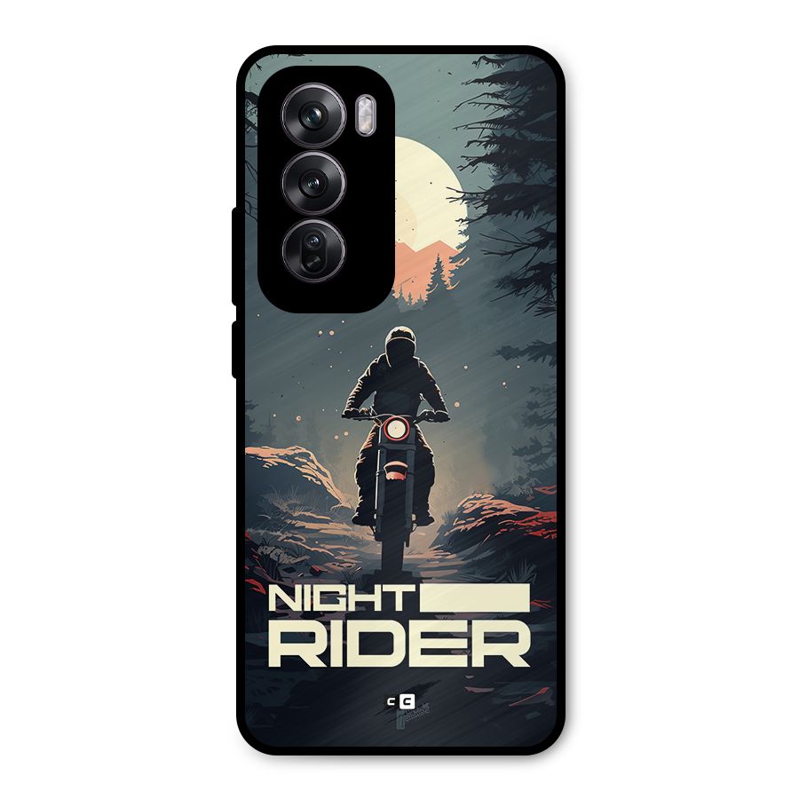 Night Rider Metal Back Case for Oppo Reno12 Pro