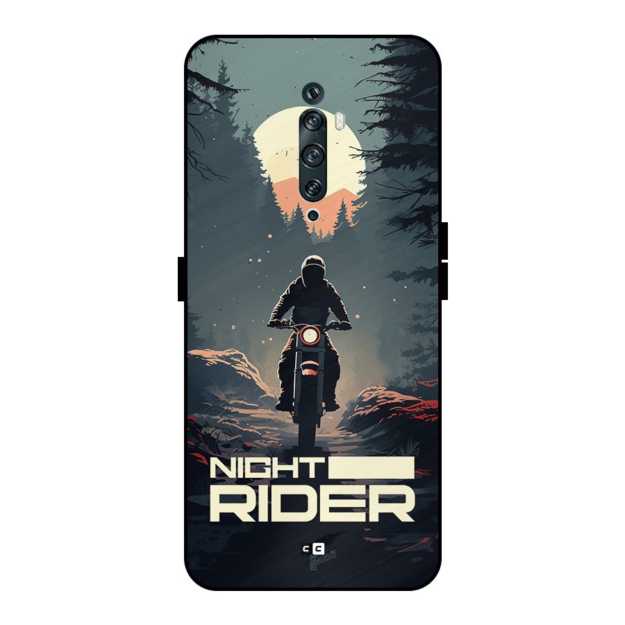 Night Rider Metal Back Case for Oppo Reno2 Z