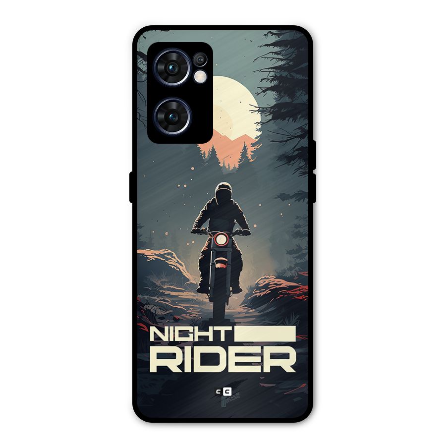 Night Rider Metal Back Case for Oppo Reno7 5G