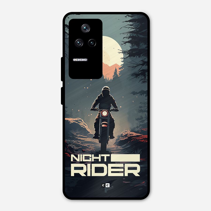 Night Rider Metal Back Case for Poco F4 5G