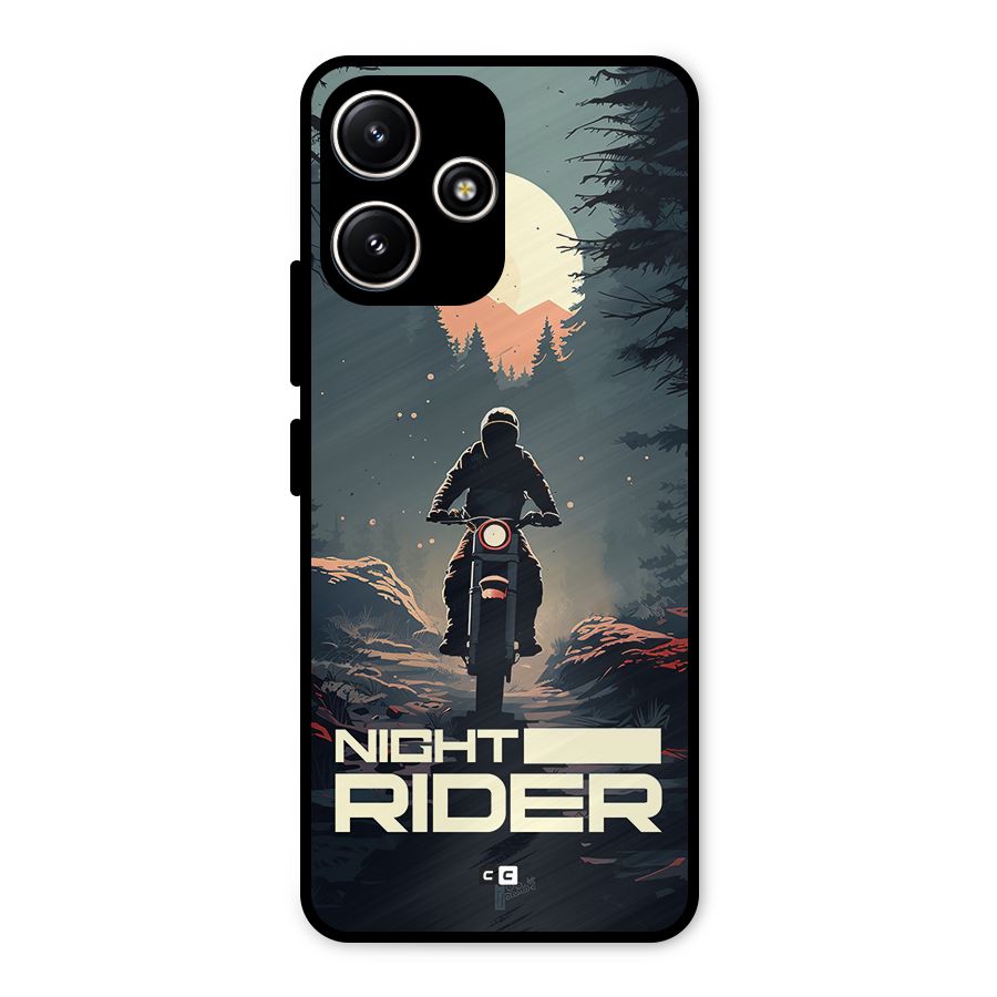 Night Rider Metal Back Case for Poco M6 Pro