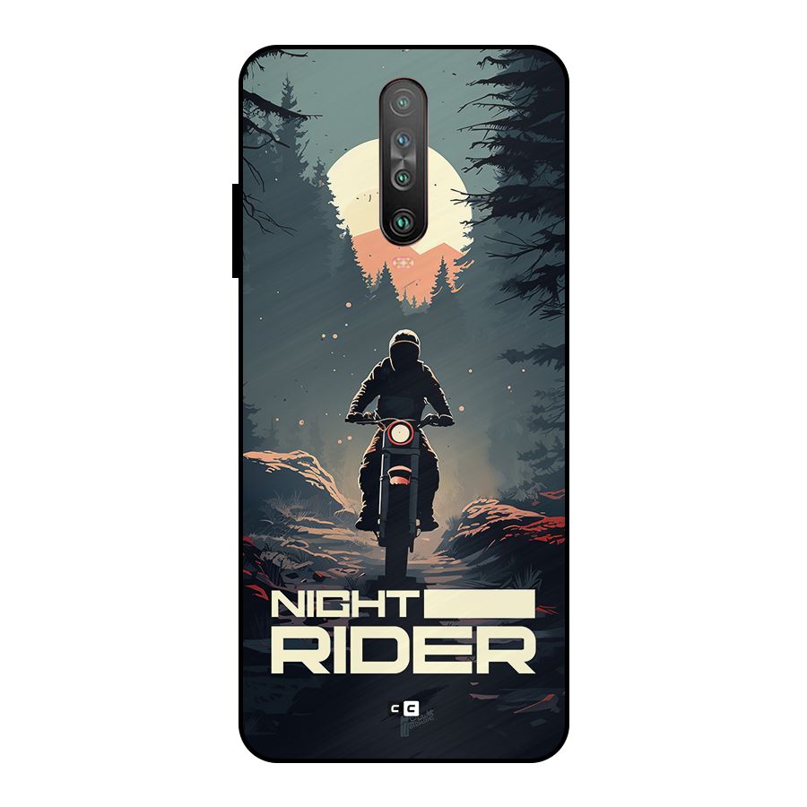 Night Rider Metal Back Case for Poco X2
