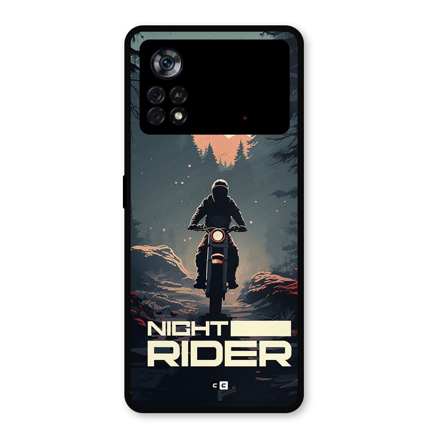 Night Rider Metal Back Case for Poco X4 Pro 5G