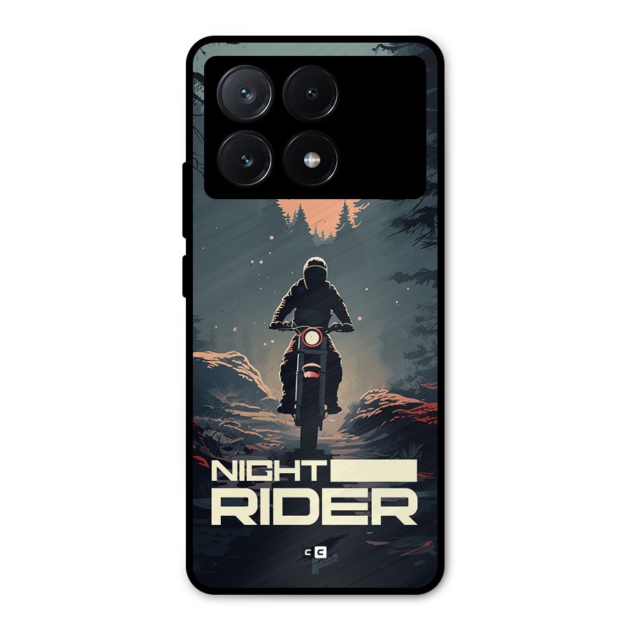 Night Rider Metal Back Case for Poco X6 Pro