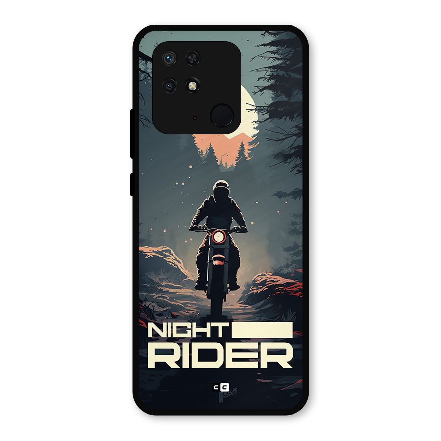 Night Rider Metal Back Case for Redmi 10
