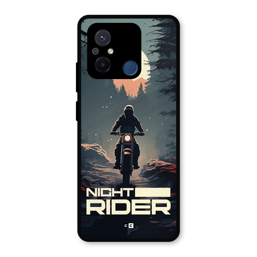 Night Rider Metal Back Case for Redmi 12C