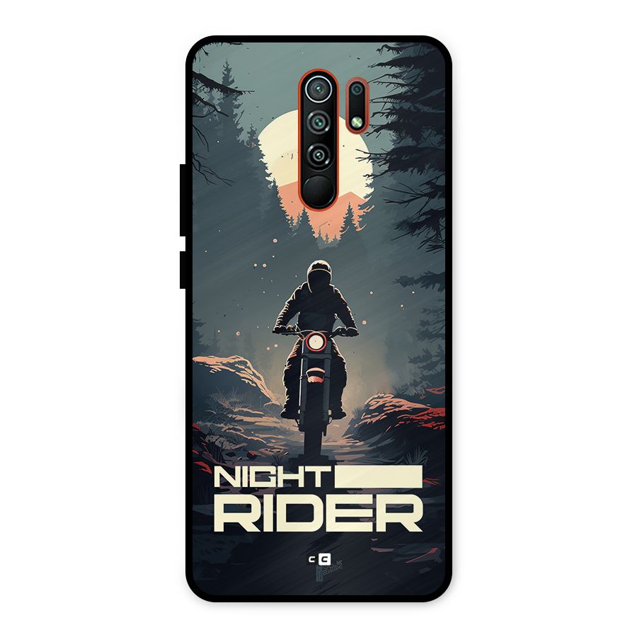 Night Rider Metal Back Case for Redmi 9 Prime