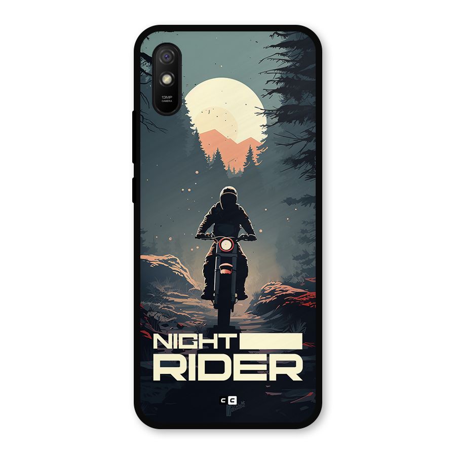 Night Rider Metal Back Case for Redmi 9i