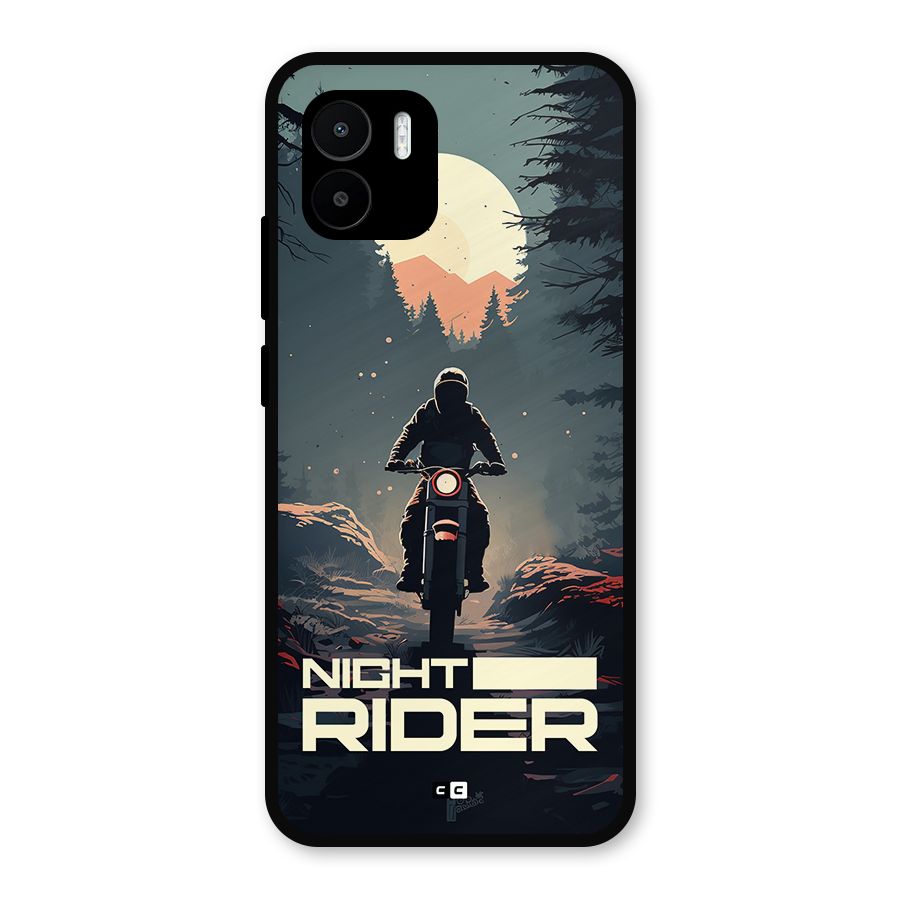 Night Rider Metal Back Case for Redmi A2