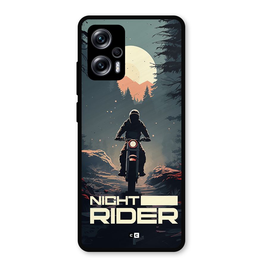 Night Rider Metal Back Case for Redmi K50i