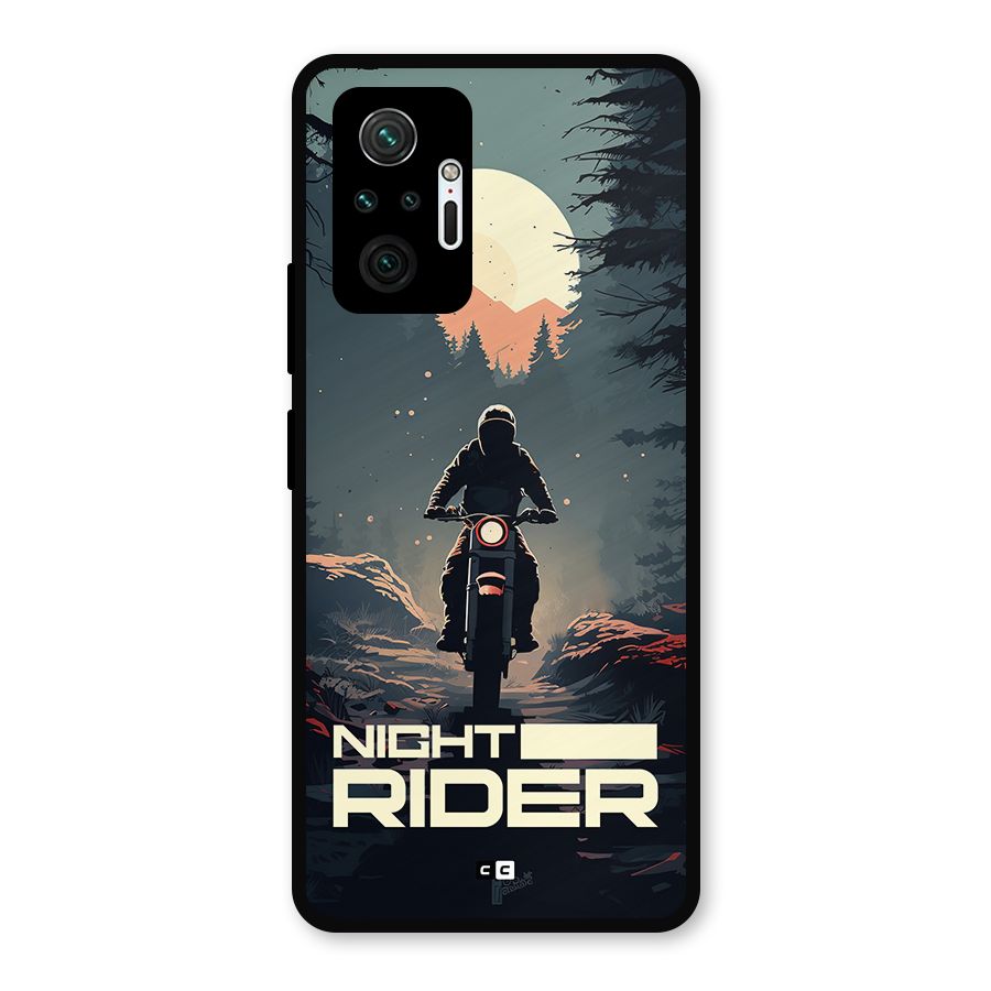 Night Rider Metal Back Case for Redmi Note 10 Pro