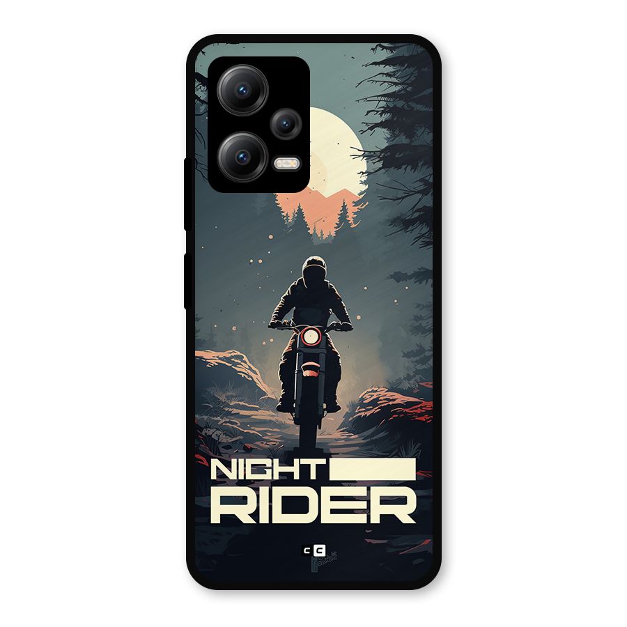 Night Rider Metal Back Case for Redmi Note 12 5G