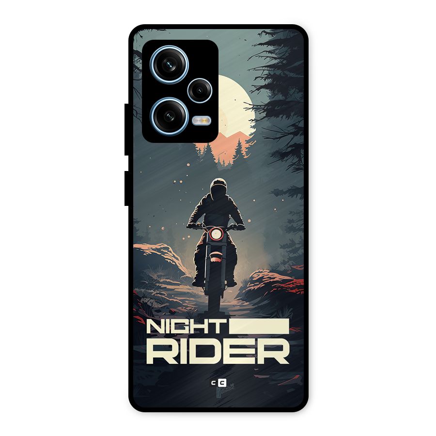 Night Rider Metal Back Case for Redmi Note 12 Pro
