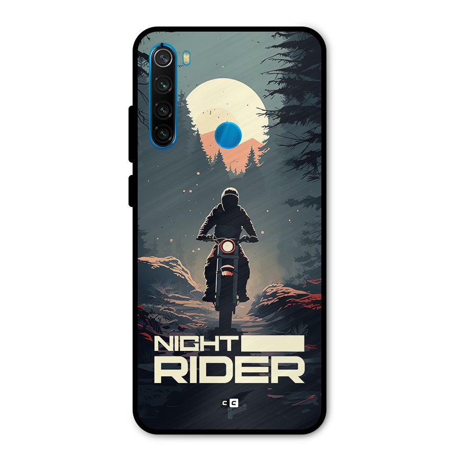 Night Rider Metal Back Case for Redmi Note 8