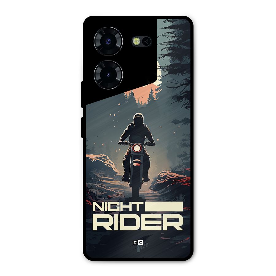 Night Rider Metal Back Case for Tecno Pova 5 Pro 5G