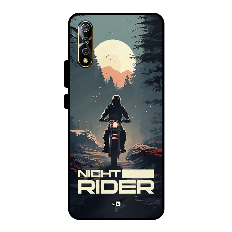 Night Rider Metal Back Case for Vivo S1
