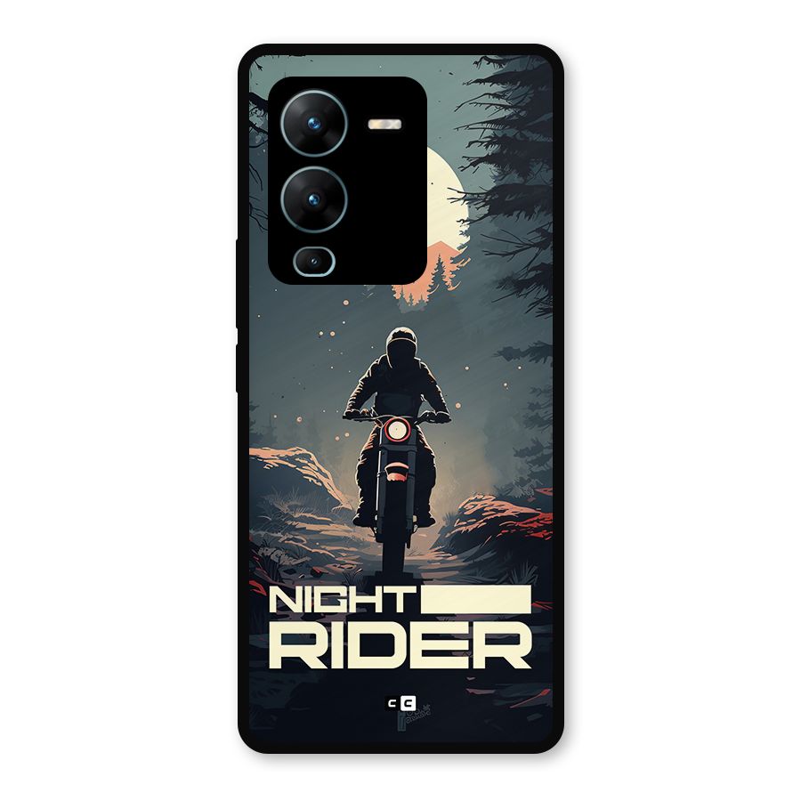 Night Rider Metal Back Case for Vivo V25 Pro