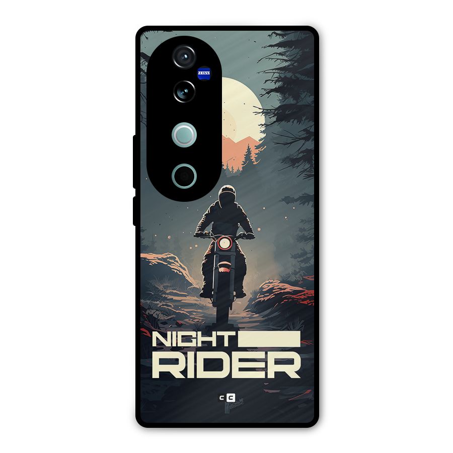 Night Rider Metal Back Case for Vivo V40
