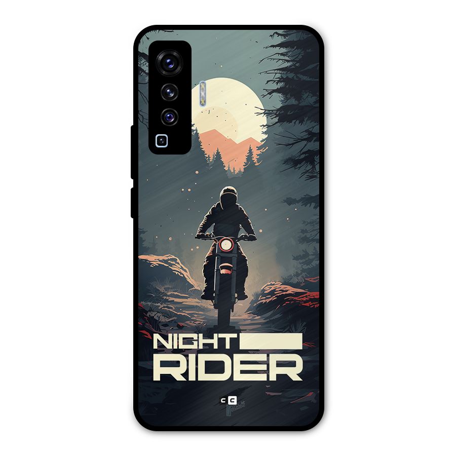 Night Rider Metal Back Case for Vivo X50