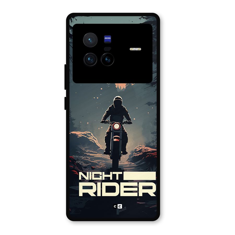 Night Rider Metal Back Case for Vivo X80