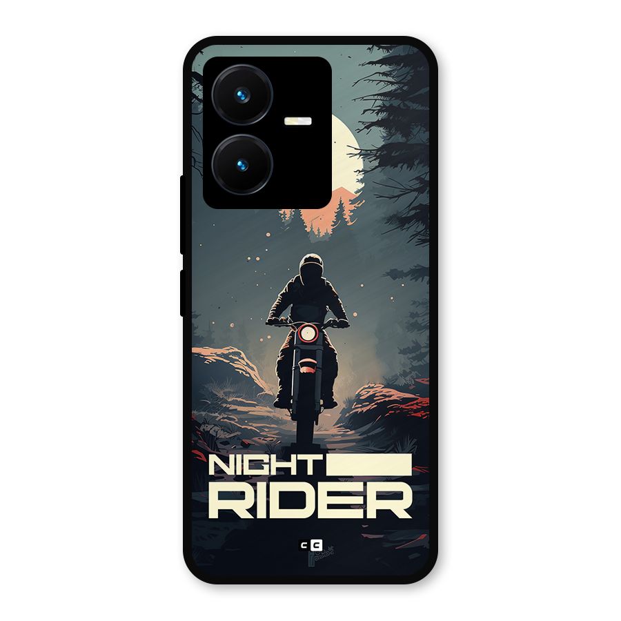 Night Rider Metal Back Case for Vivo Y22