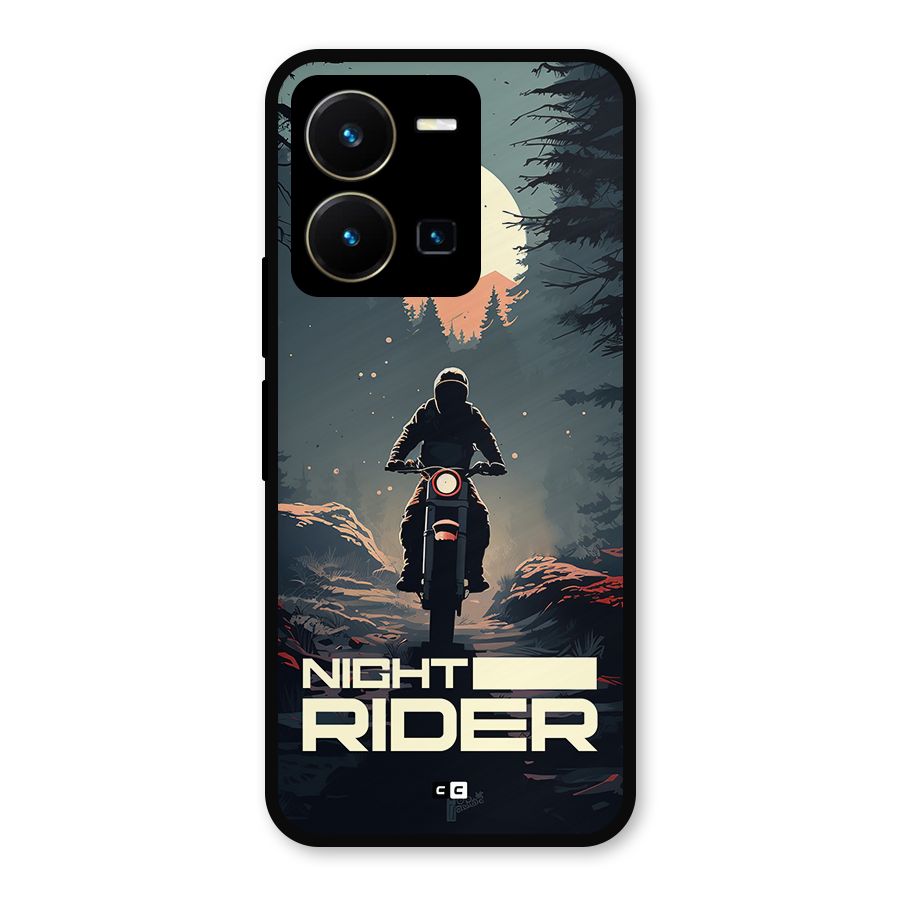 Night Rider Metal Back Case for Vivo Y35