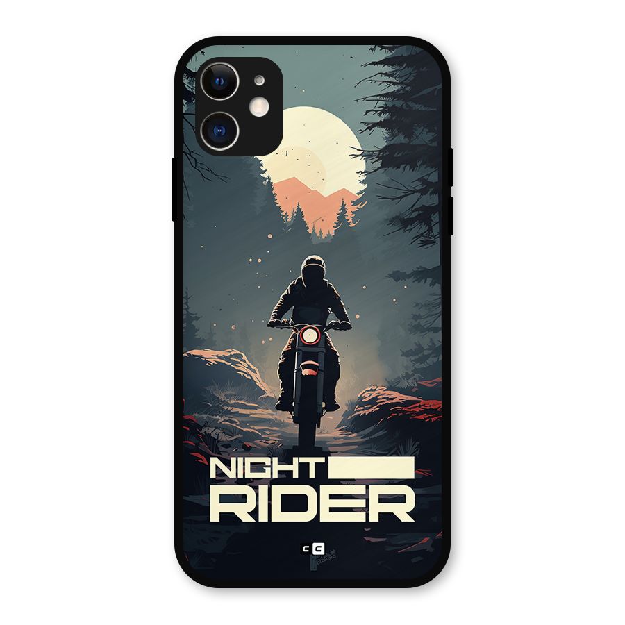 Night Rider Metal Back Case for iPhone 11