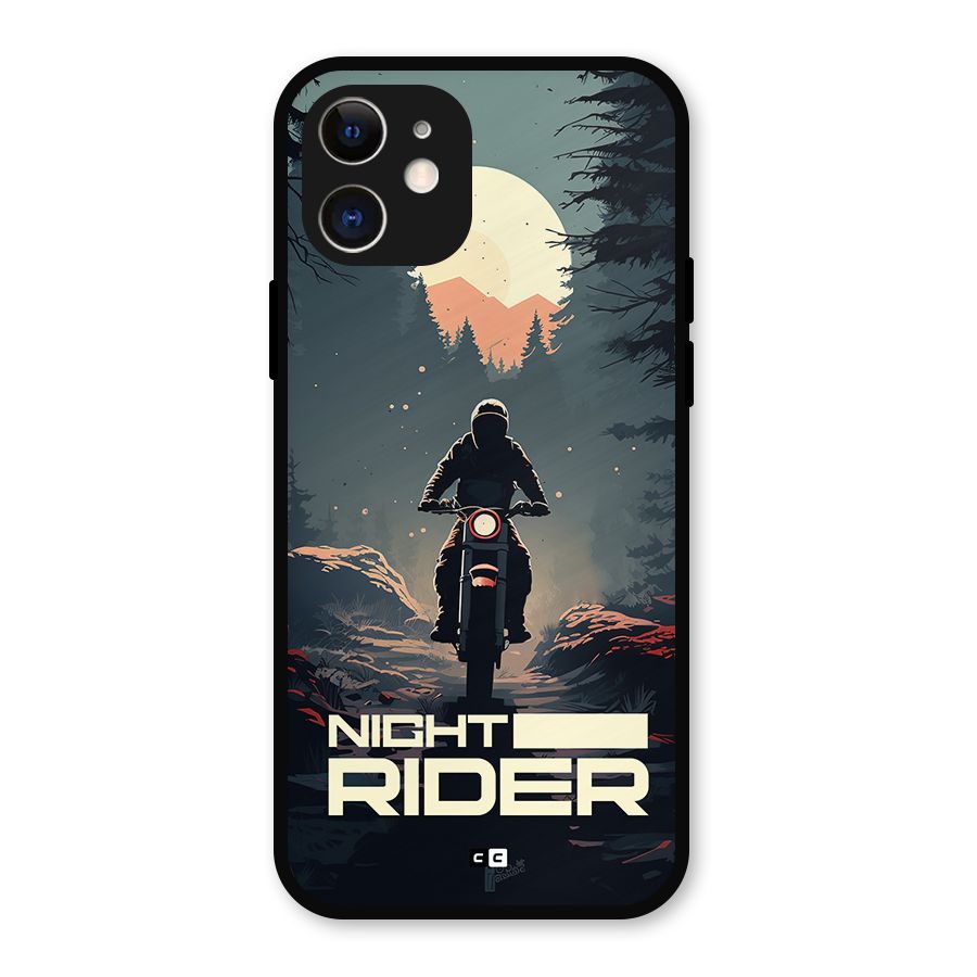 Night Rider Metal Back Case for iPhone 12