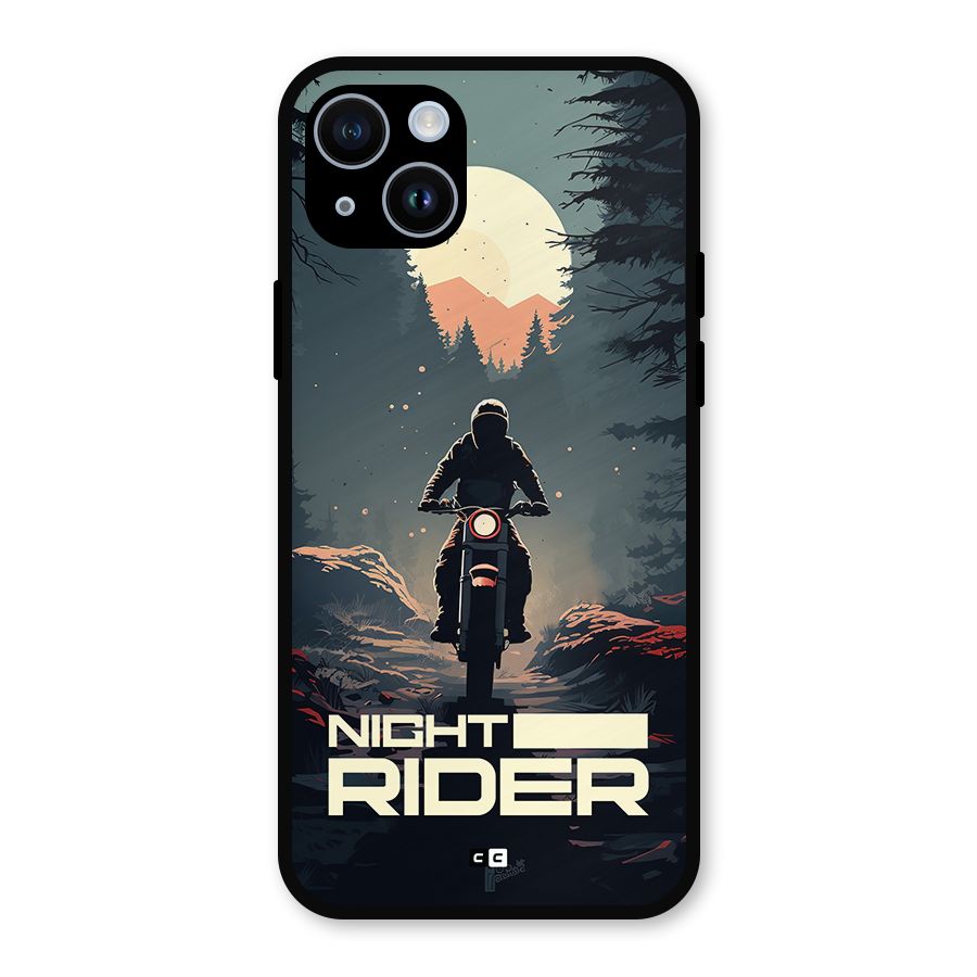 Night Rider Metal Back Case for iPhone 14