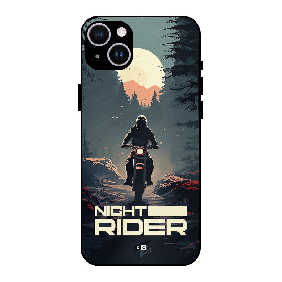 Night Rider Metal Back Case for iPhone 14 Plus