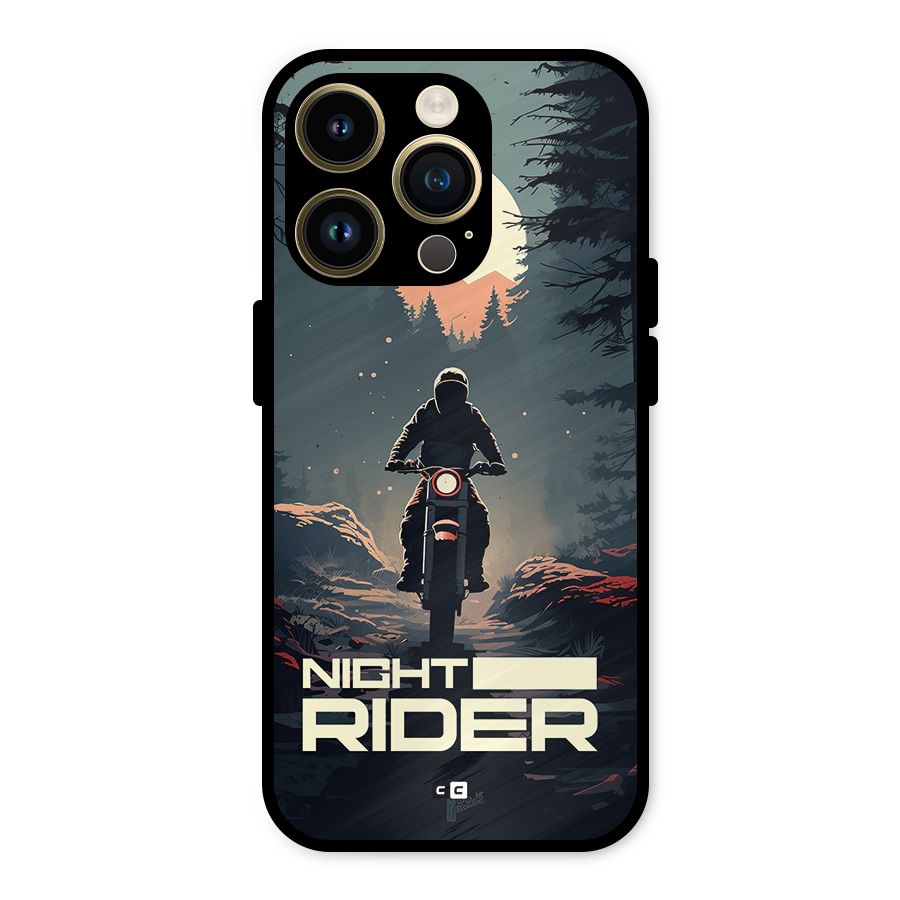 Night Rider Metal Back Case for iPhone 14 Pro