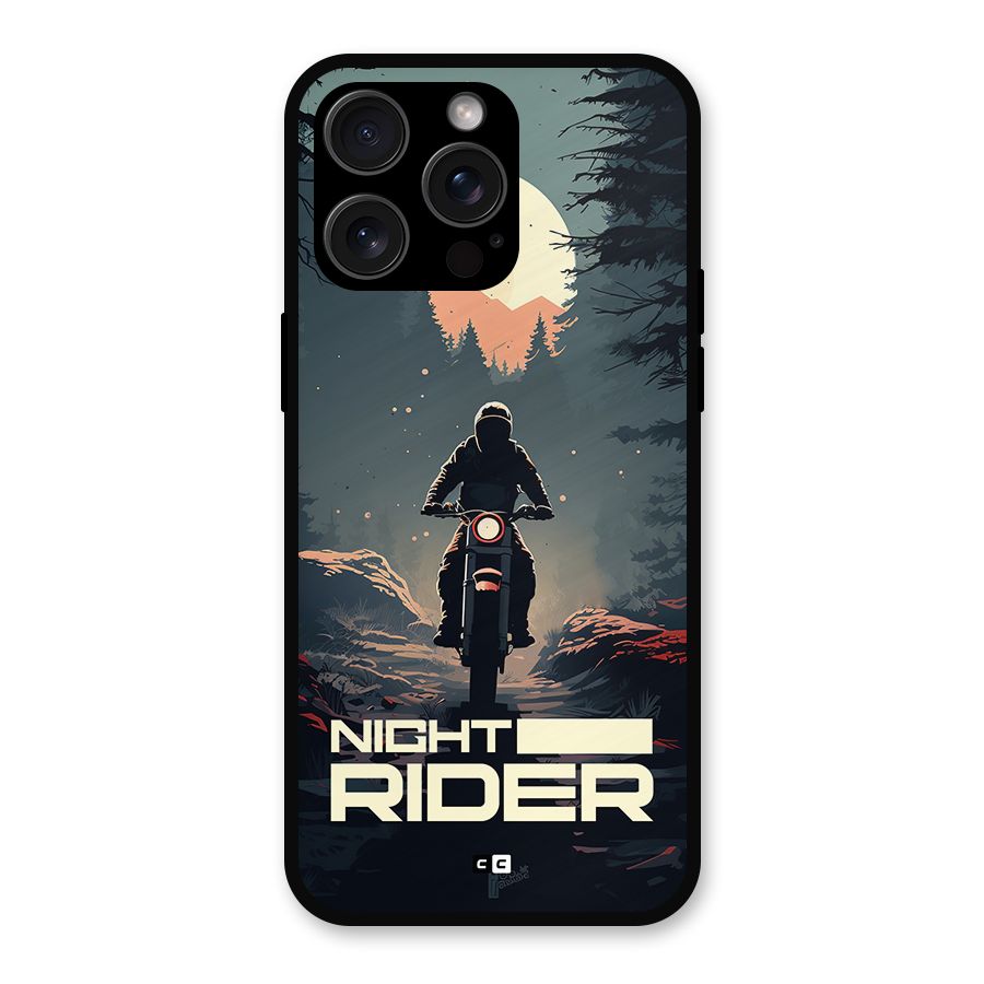 Night Rider Metal Back Case for iPhone 15 Pro Max