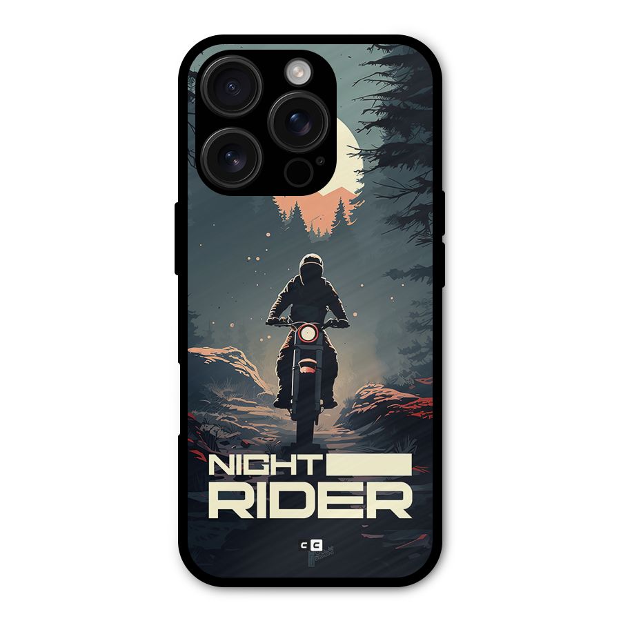 Night Rider Metal Back Case for iPhone 16 Pro