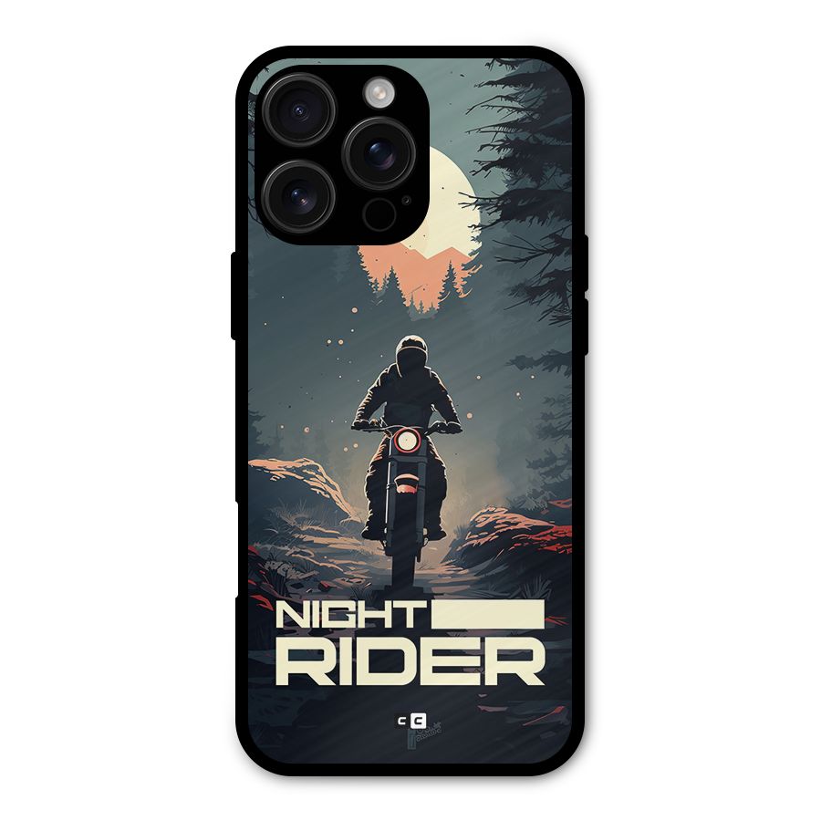 Night Rider Metal Back Case for iPhone 16 Pro Max
