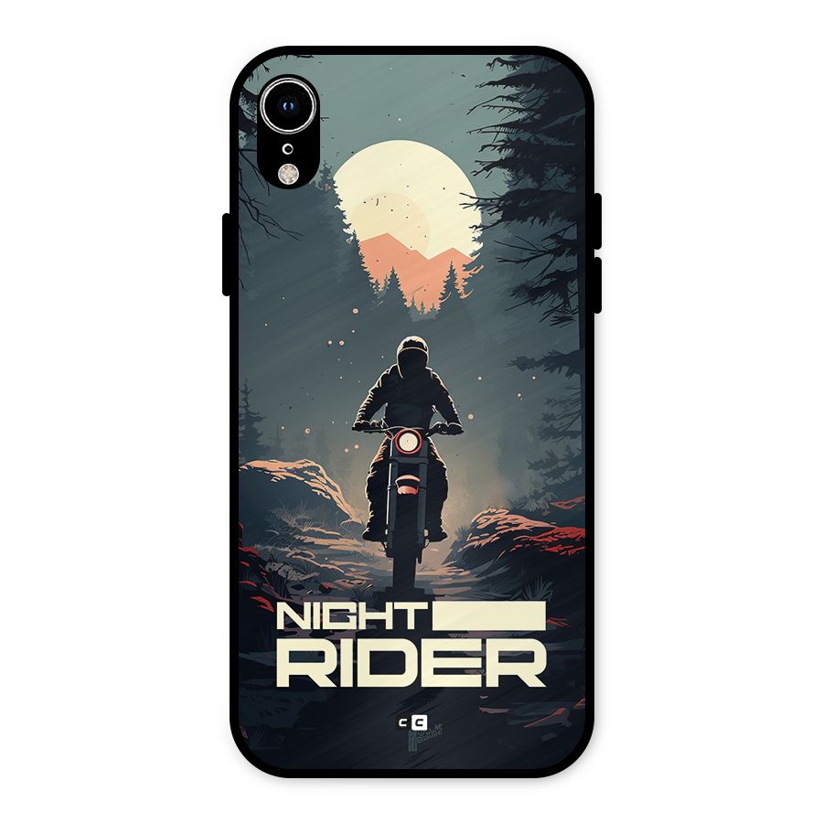 Night Rider Metal Back Case for iPhone XR