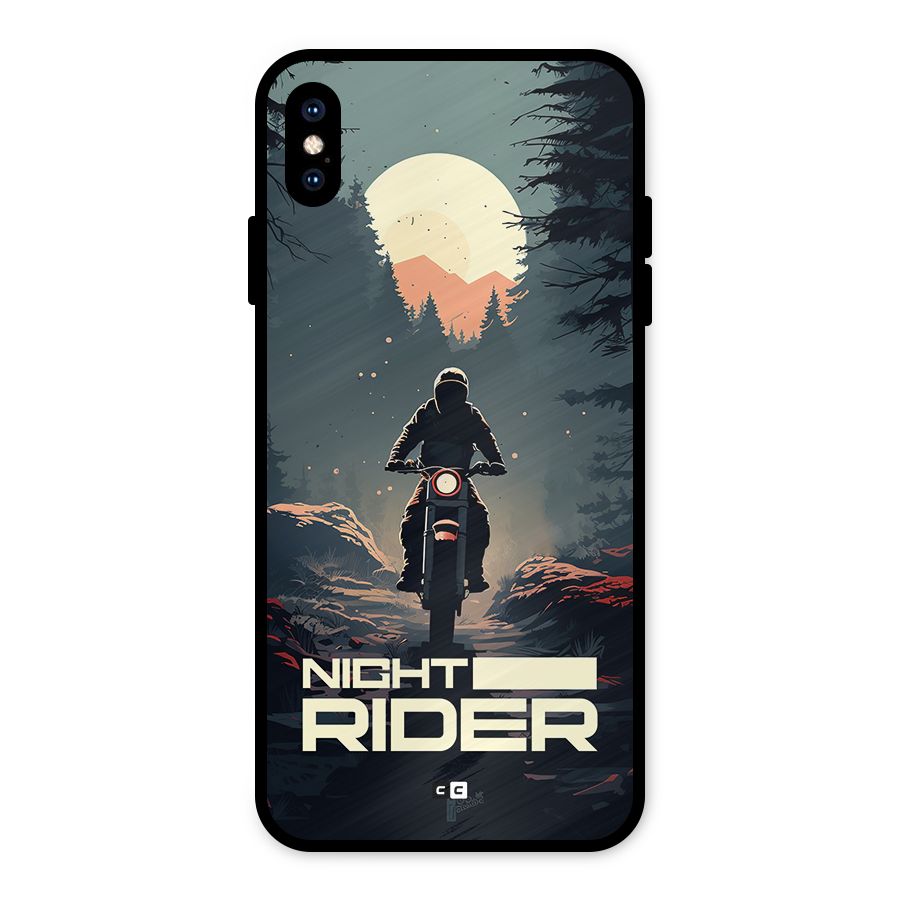 Night Rider Metal Back Case for iPhone XS Max