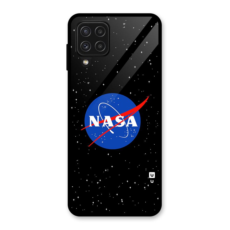 Night Sky NASA Glass Back Case for Galaxy A22 4G