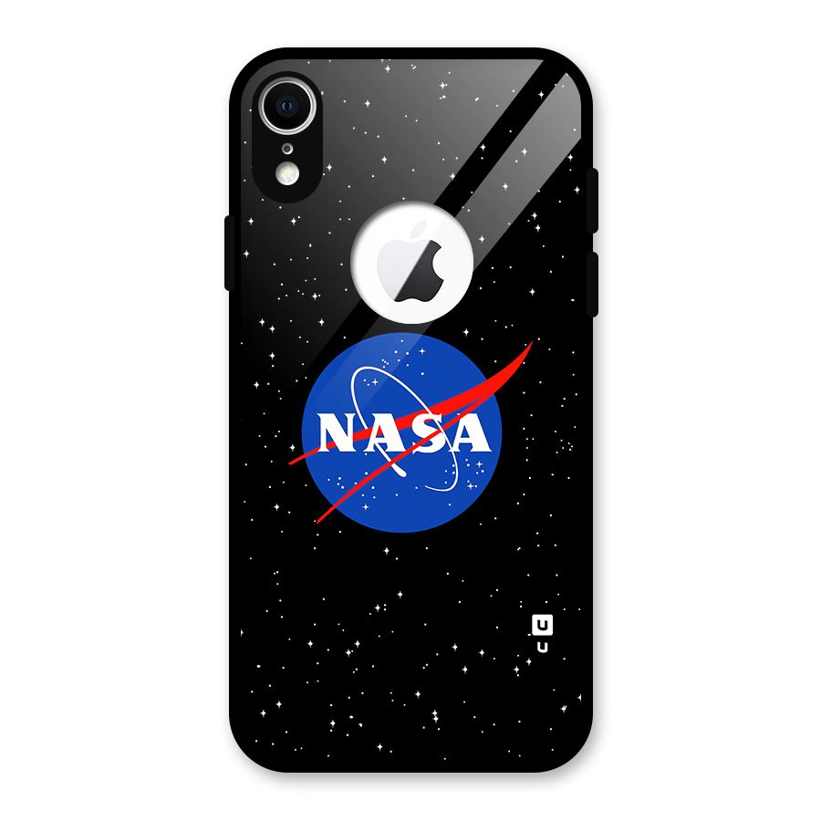Night Sky NASA Glass Back Case for iPhone XR Logo Cut