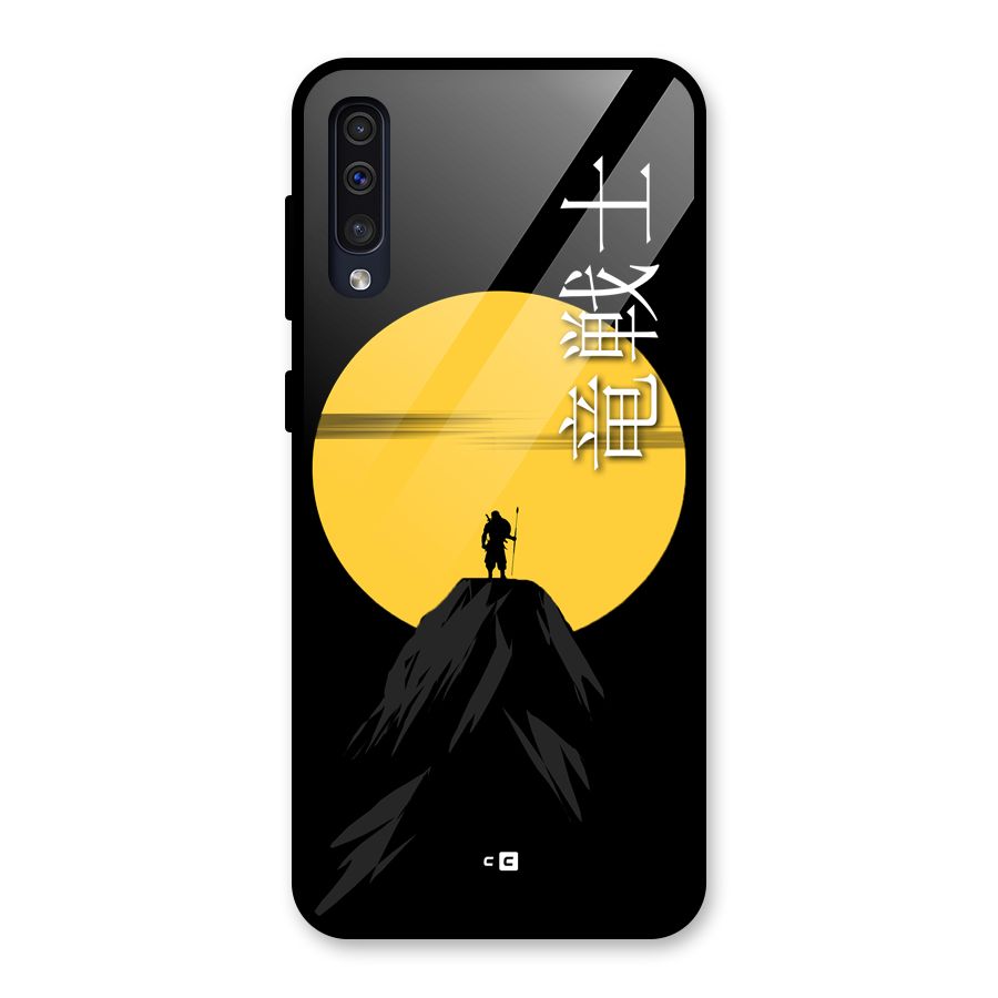 Night Warrior Glass Back Case for Galaxy A50