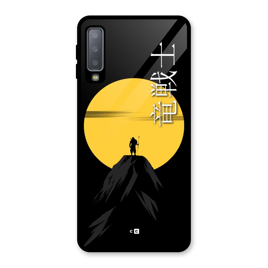 Night Warrior Glass Back Case for Galaxy A7 (2018)