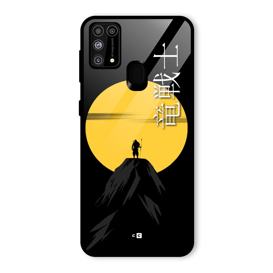 Night Warrior Glass Back Case for Galaxy M31