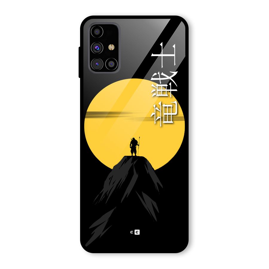 Night Warrior Glass Back Case for Galaxy M31s