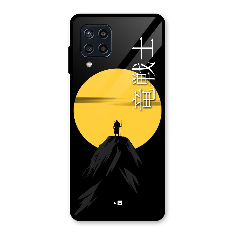 Night Warrior Glass Back Case for Galaxy M32