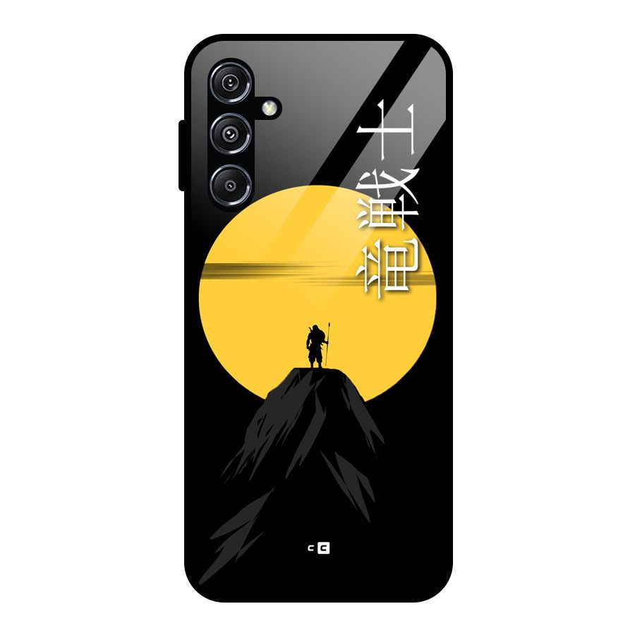 Night Warrior Glass Back Case for Galaxy M34 5G