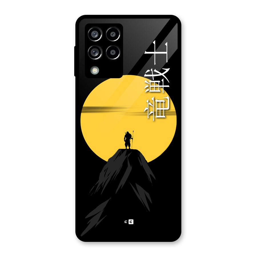Night Warrior Glass Back Case for Galaxy M53 5G