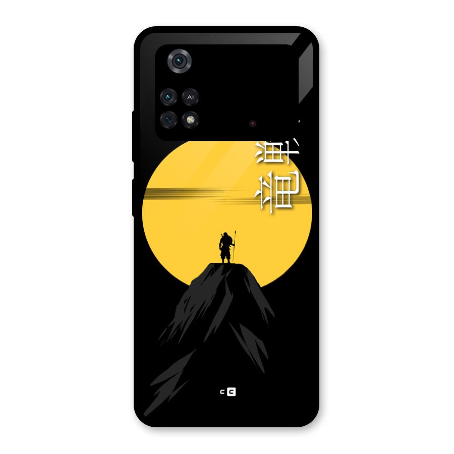 Night Warrior Glass Back Case for Poco M4 Pro 4G