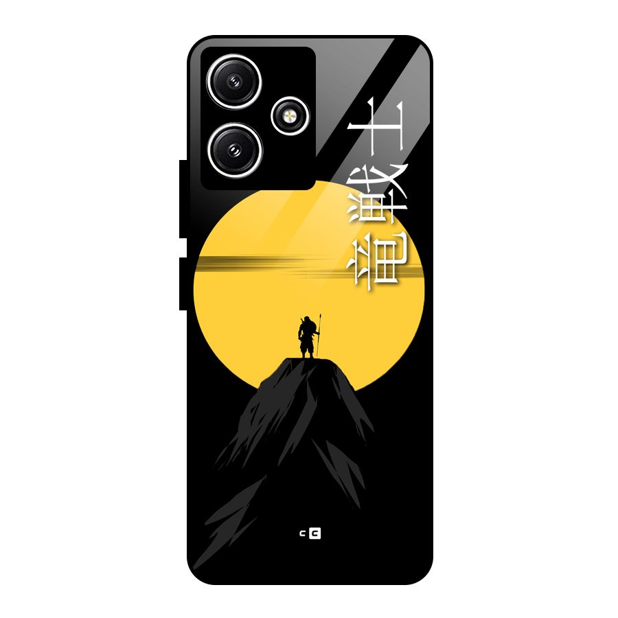 Night Warrior Glass Back Case for Poco M6 Pro